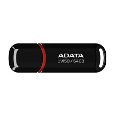 ADATA UV150  pendrive, 64GB, USB 3.2, Fekete (AUV150-64G-RBK) pendrive