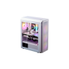 ADATA XPG Ház Midi ATX Valor AIR PLUS, 4x120mm RGB ventilátor, Tápegység nélkül, üvegfalú, fehér