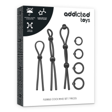 Addicted Toys 7 darabos péniszgyűrű készlet péniszgyűrű