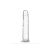 Addiction Crystal - talpas dildó (áttetsző) - 18cm