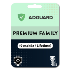 AdGuard Premium Family (9 eszköz / Lifetime) (Elektronikus licenc) karbantartó program