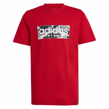 Adidas B Camo Lin T IX5231 Kids Red 128 póló gyerek póló