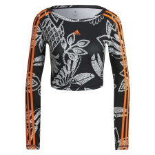 Adidas Blúz Adidas Farm Crop Ls HI5217 Nők Fekete L női pulóver, kardigán