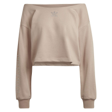 Adidas Blúz Adidas Slouchy Crew HF6774 női bézs 38 női pulóver, kardigán