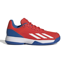 Adidas Courtflash - bright red/cloud white/bright royal junior teniszcipő tenisz felszerelés