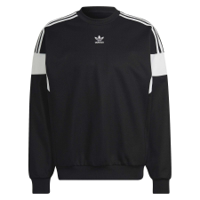 Adidas Cutline Crew blúz HN6117 férfi fekete XL férfi pulóver, kardigán