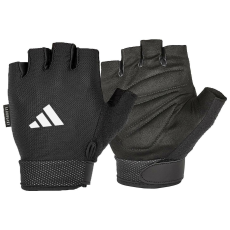 Adidas Essential Állítható Légáteresztő Sport Védőkesztyű M - Fekete (ADGB-12424-NL)