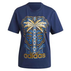 Adidas Farm Gfx Tee IV9758 női póló, kék XXS