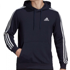 Adidas francia Terry Essentials 3 csíkos kapucnis férfi kapucnis, sötétkék, S