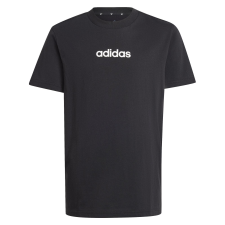 Adidas J Lin Tee 160 JC9748 Gyerek Póló Fekete 164 gyerek póló