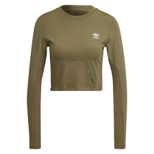 Adidas Melegítő felső Adidas Rib Top HF2091 női Kaki 36 női pulóver, kardigán