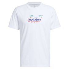 Adidas Poló Adidas M Lin G T HS2528 Férfi Fehér XXL férfi póló