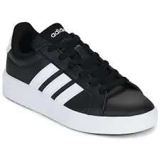 Adidas Rövid szárú edzőcipők GRAND COURT 3.0 J Fekete 37 1/3 gyerek cipő