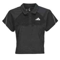 Adidas Rövid ujjú galléros pólók Stadium 3-Stripes Tennis Inspired Jacquard Polo Shirt T-Shirt Fekete EU M