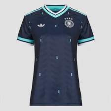 Adidas Rövid ujjú pólók Away Germany Football Jersey Kék EU L női póló