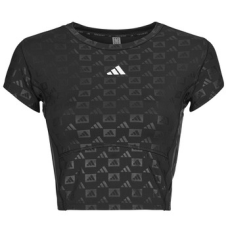 Adidas Rövid ujjú pólók Hyperglam Training Emboss T-Shirt Fekete EU M
