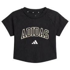 Adidas Rövid ujjú pólók Sport Seasonals Collegiate Typography T-Shirt Junior Girls Fekete 11 / 12 éves