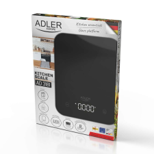 ADLER AD 3181 Digitális konyhai mérleg - Fekete konyhai mérleg