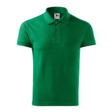 ADLER Férfi galléros póló Cotton Heavy - Középzöld - L