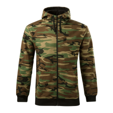 ADLER Férfi pulóver Camo Zipper - Terepszínű barna - XXXL férfi pulóver, kardigán
