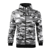 ADLER Férfi pulóver Camo Zipper - Terepszínű szürke - L
