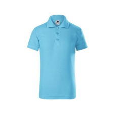 ADLER Gyerek galléros póló Pique Polo - Türkiz - 146 cm (10 éves) gyerek póló