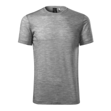 Adler (MALFINI) Férfi póló Merino Rise - Sötétszürke melírozott | M férfi póló