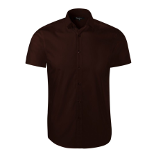 Adler (MALFINI) Férfi rövid ujjú galléros ing Flash - Kávébarna | L férfi ing