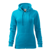 ADLER Női felső Trendy Zipper - Türkiz - XXL