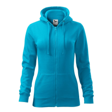 ADLER Női felső Trendy Zipper - Türkiz - XXL női pulóver, kardigán