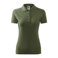 ADLER Női galléros póló Pique Polo - Khaki - M