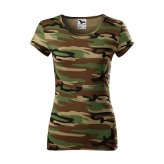 ADLER Női póló Camo Pure - Terepszínű barna - L