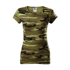 ADLER Női póló Camo Pure - Terepszínű zöld - XS