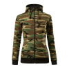 ADLER Női pulóver Camo Zipper - Terepszínű barna - XL