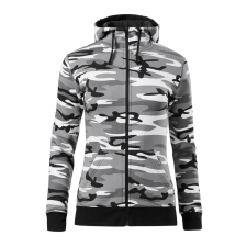 ADLER Női pulóver Camo Zipper - Terepszínű szürke - S női pulóver, kardigán