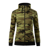 ADLER Női pulóver Camo Zipper - Terepszínű zöld - XS