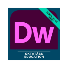 Adobe Dreamweaver for teams - Oktatási, Többnyelvű, Új előfizetés, 12 hónap multimédiás program