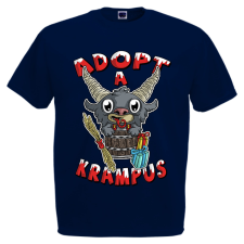 Adopt a Krampus - Karácsonyi Férfi Póló férfi póló