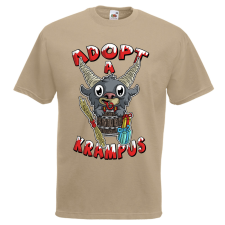 Adopt a Krampus - Karácsonyi Férfi Póló férfi póló