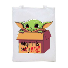  Adopt this jedi baby Yoda vászontáska egyedi mintával
