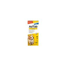 AdTab rágótabletta közepes testű kutyáknak (>5,5-11kg) 225mg , 1db tabletta élősködő elleni készítmény kutyáknak