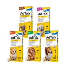  AdTab Rágótabletta Kutyák részére 3db – 11-22 kg élősködő elleni készítmény kutyáknak