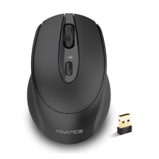 ADVANCE S-390 Feel Wireless Ergonomikus Egér - Fekete (S-390-BK) egér