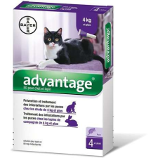 Advantage 80 spot on macskáknak és nyulaknak (4-8 kg között) 0,8 ml élősködő elleni készítmény kutyáknak