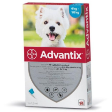 Advantix Advantix Spot On 4-10 kg 4 db élősködő elleni készítmény kutyáknak