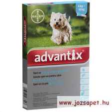  Advantix Spot-On 4-10kg közötti kutya számára 1ml 1 pipetta élősködő elleni készítmény kutyáknak