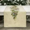  Advent karácsonyi koszorús gobelin asztali futó 44x140 cm arany lurex