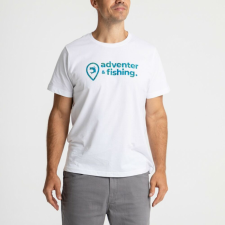 Adventer Fishing ADVENTER RÖVID UJJÚ PÓLÓ WHITE & BLUEFIN L horgászkiegészítő