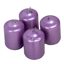 Adventi gyertya metál alila 4db/cs 40x60 mm dekorációs kellék