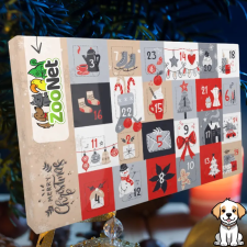  Adventi naptár kutyáknak – Egyedileg összeállított, természetes finomságokkal - 480 g naptár, kalendárium